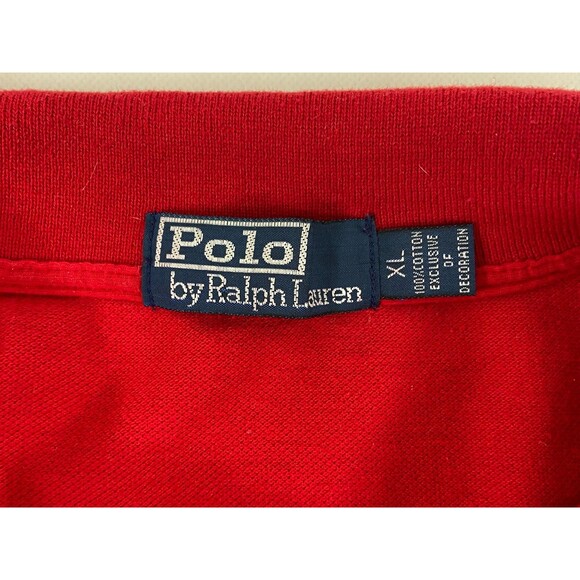 Polo By Ralph Lauren Men Large Red Shirt Big Pony Flesh Casual - Picture 7 of 10